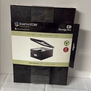 Black CD Storage Box